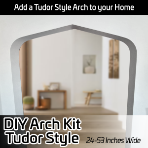 Tudor Style Doorway Arch Kit - Transform Your Entryway! - Custom Fit 24-53 Inch Openings