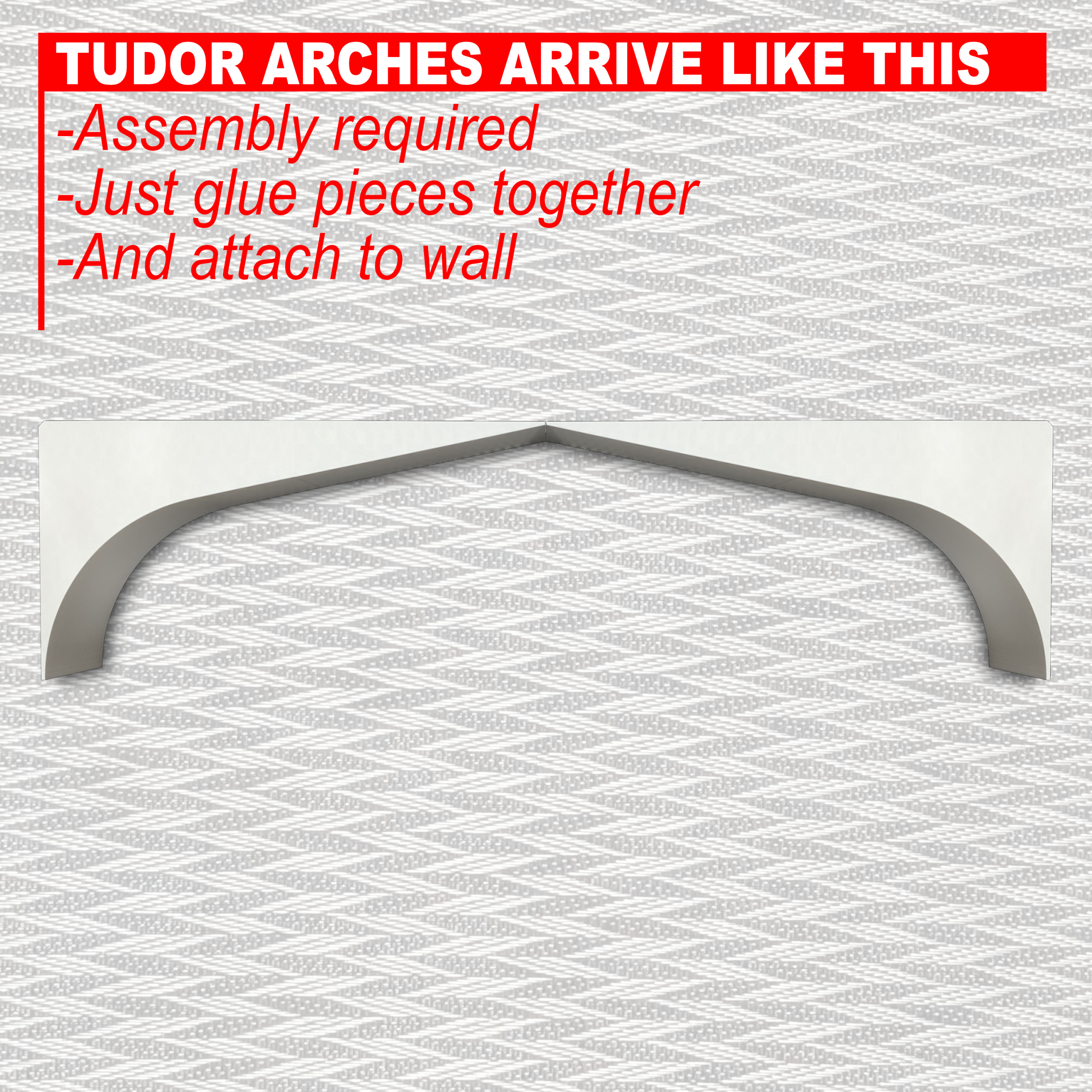 Tudor Style Doorway Arch Kit - Transform Your Entryway! - Custom Fit 24-53 Inch Openings - Image 6